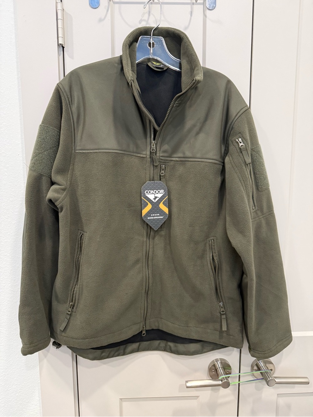 Men's Medium Condor Tactical Fleece Jacket - Olive Green